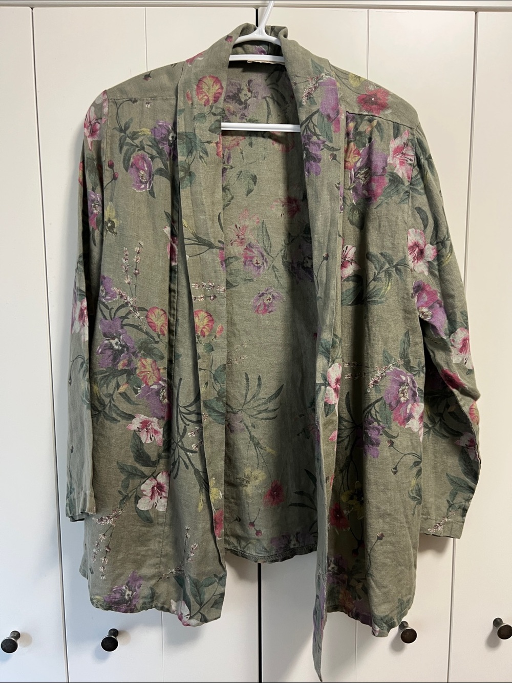 Bellambria 100% Italian Linen Cover Up size M